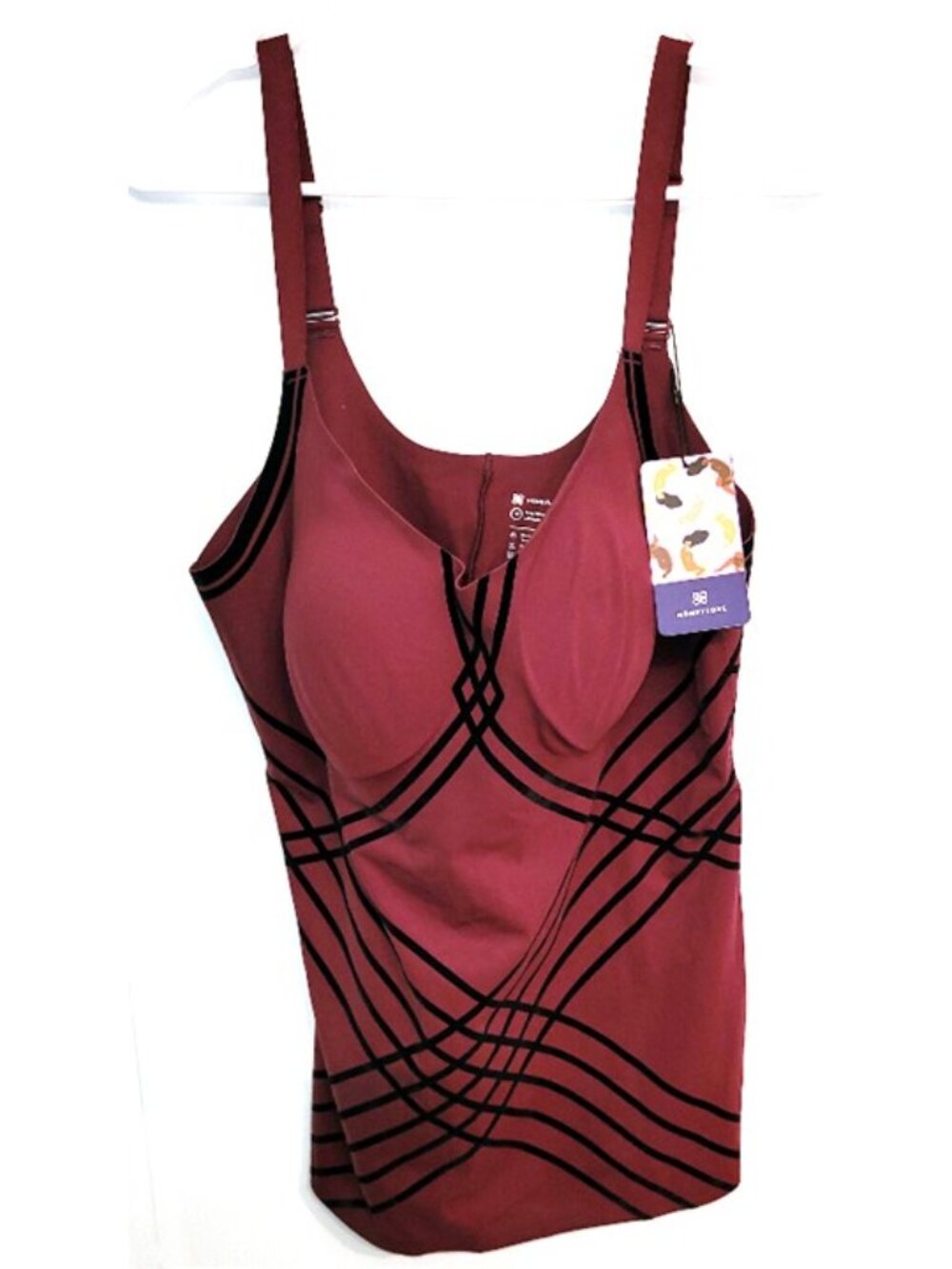 NWT Honeylove Silhouette Cami in Fig Size 1X
